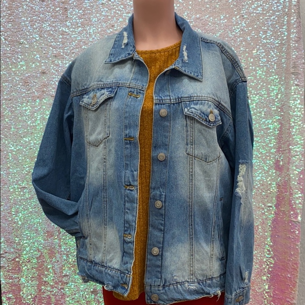 Plus Size Denim Jacket